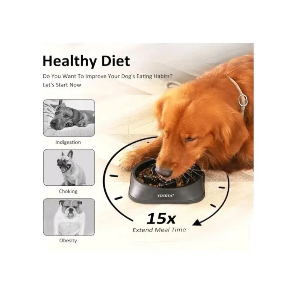 Slow Feeder Dog Bowls, Pet Supplies That Slow down Eating, Pet Food Bowls, Maze